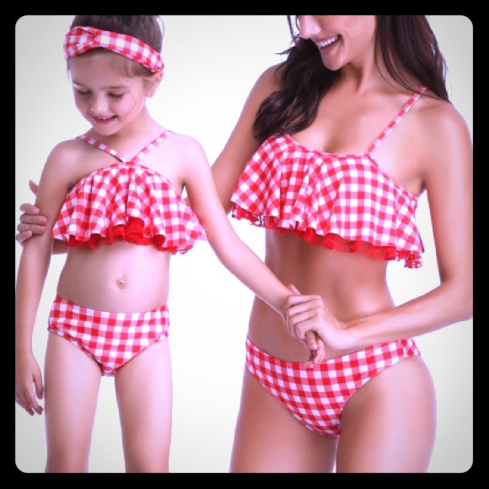🔥HOT 2 suit 1 price! Mommy & me matching swim